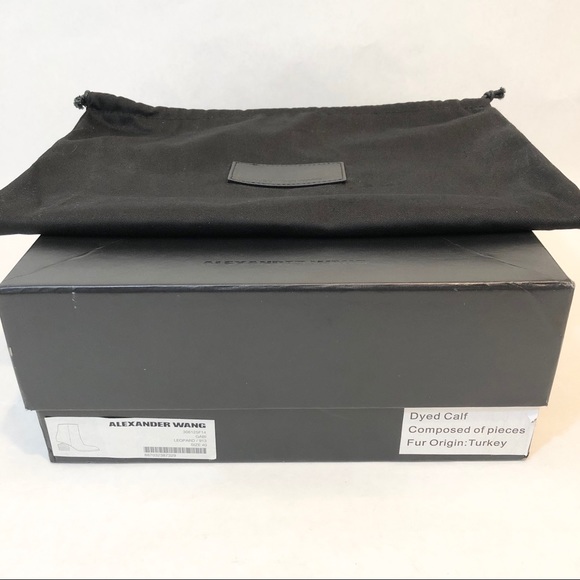 Alexander Wang - Gabi Leopard Print Fur Boots 40 - Picture 10 of 10